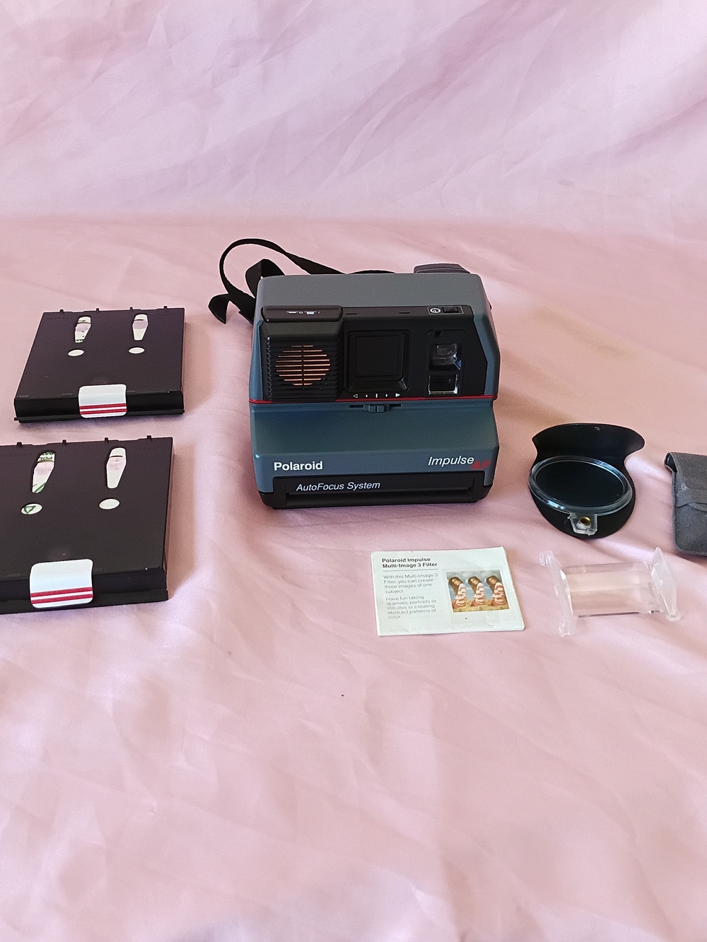 Vintage Polaroid Impulse Camera - Grey Instant Film Camera